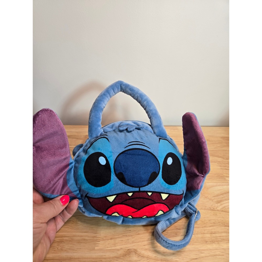 Disney Stitch Plush Crossbody Bag Blue Lilo & Stitch Shoulder Purse Hobby Lobby
